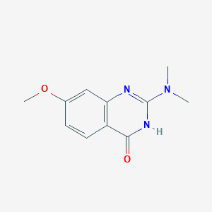 molecular formula C11H13N3O2 B8571919 2-(Dimethylamino)-7-methoxyquinazolin-4-ol 