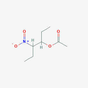 molecular formula C8H15NO4 B8571920 3-Acetoxy-4-nitrohexane CAS No. 3750-83-2