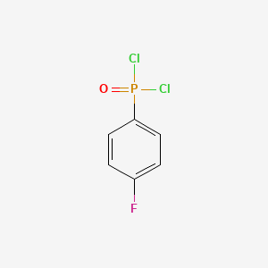molecular formula C6H4Cl2FOP B8571932 (4-Fluorophenyl)phosphonic dichloride CAS No. 657-81-8