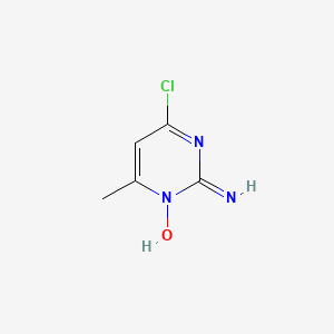 molecular formula C5H6ClN3O B8571960 4-Chloro-2-imino-6-methylpyrimidin-1(2H)-ol CAS No. 83812-32-2
