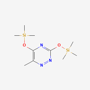 molecular formula C10H21N3O2Si2 B8572002 6-Azathymine, TMS 