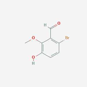 molecular formula C8H7BrO3 B8572091 6-Bromo-3-hydroxy-2-methoxybenzaldehyde 