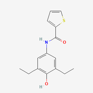 molecular formula C15H17NO2S B8572162 N-(3,5-Diethyl-4-hydroxyphenyl)thiophene-2-carboxamide CAS No. 130211-46-0