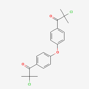 molecular formula C20H20Cl2O3 B8572177 Bis[4-(2-chloro-2-methyl-propionyl)-phenyl] ether CAS No. 649757-85-7