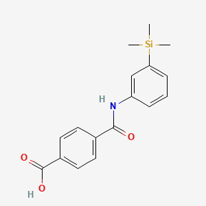 molecular formula C17H19NO3Si B8572182 4-{[3-(Trimethylsilyl)phenyl]carbamoyl}benzoic acid CAS No. 125973-48-0