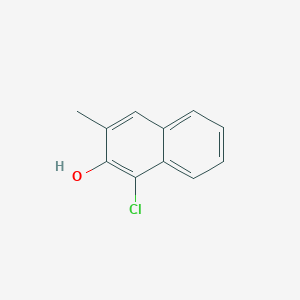 molecular formula C11H9ClO B8572189 1-Chloro-3-methylnaphthalen-2-ol 