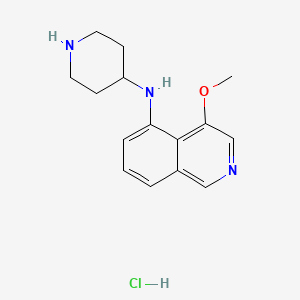 molecular formula C15H20ClN3O B8572208 4-(4-Methoxy-5-isoquinolyl)aminopiperidine hydrochloride CAS No. 651308-09-7