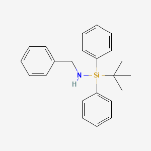 molecular formula C23H27NSi B8572213 N-Benzyl-1-tert-butyl-1,1-diphenylsilanamine CAS No. 119645-09-9