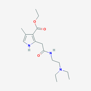 ethyl 2-[2-[2-(diethylamino)ethylamino]-2-oxoethyl]-4-methyl-1H-pyrrole-3-carboxylate