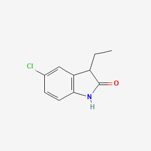 molecular formula C10H10ClNO B8572248 5-Chloro-3-ethyl-1,3-dihydro-2H-indol-2-one 