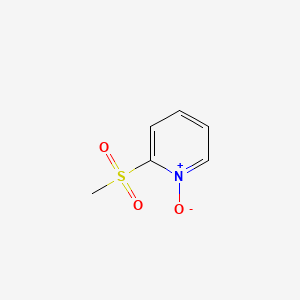 molecular formula C6H7NO3S B8572271 Pyridine, 2-(methylsulfonyl)-, 1-oxide CAS No. 75853-86-0
