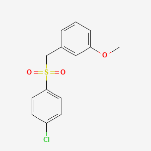 molecular formula C14H13ClO3S B8572278 1-(4-Chlorophenylsulfonylmethyl)-3-methoxybenzene 