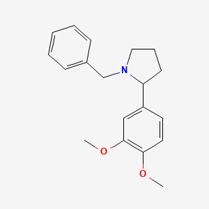 molecular formula C19H23NO2 B8572351 1-Benzyl-2-(3,4-dimethoxyphenyl)pyrrolidine 