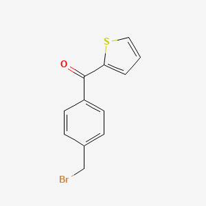 molecular formula C12H9BrOS B8572356 Methanone, [4-(bromomethyl)phenyl]-2-thienyl- CAS No. 52841-35-7
