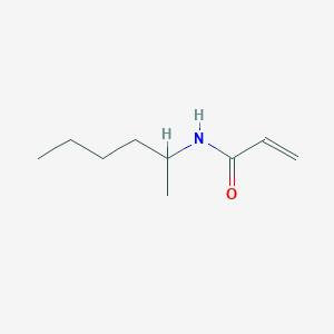 molecular formula C9H17NO B8572357 N-(Hexan-2-YL)prop-2-enamide CAS No. 72469-37-5