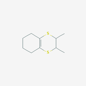 molecular formula C10H16S2 B8572437 2,3-Dimethyl-2,3,5,6,7,8-hexahydro-1,4-benzodithiine CAS No. 55789-68-9