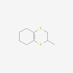 molecular formula C9H14S2 B8572455 2-Methyl-2,3,5,6,7,8-hexahydro-1,4-benzodithiine CAS No. 55789-64-5