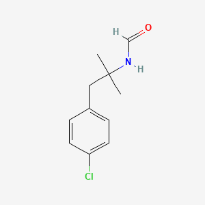 molecular formula C11H14ClNO B8572458 N-formyl-1-(4-chlorophenyl)-2-amino-2-methyl propane CAS No. 78558-98-2