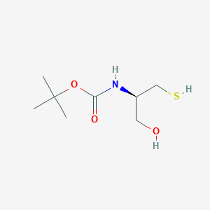 tert-butyl[(2R)-1-hydroxy-3-sulfanylpropan-2-yl]carbamate