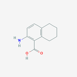 molecular formula C11H13NO2 B8572480 1-Naphthalenecarboxylic acid, 2-amino-5,6,7,8-tetrahydro- CAS No. 90321-34-9