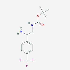 tert-Butyl {2-amino-2-[4-(trifluoromethyl)phenyl]ethyl}carbamate