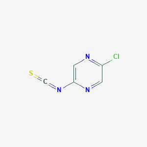 molecular formula C5H2ClN3S B8572488 2-Chloro-5-isothiocyanatopyrazine 