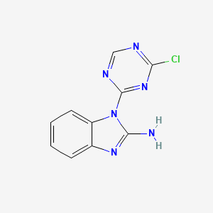 1-(4-chloro-[1,3,5]triazin-2-yl)-1H-benzoimidazol-2-ylamine