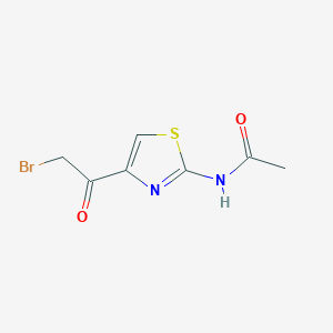 molecular formula C7H7BrN2O2S B8572507 N-[4-(Bromoacetyl)-1,3-thiazol-2-yl]acetamide CAS No. 113715-97-2