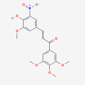 3-(4-Hydroxy-3-methoxy-5-nitrophenyl)-1-(3,4,5-trimethoxyphenyl)prop-2-en-1-one