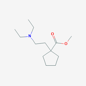 molecular formula C13H25NO2 B8572580 Methyl 1-[2-(diethylamino)ethyl]cyclopentanecarboxylate 