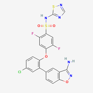 molecular formula C21H12ClF2N5O4S2 B8572599 Nav1.7-IN-8 
