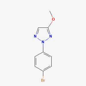 molecular formula C9H8BrN3O B8572622 2-(4-Bromophenyl)-4-methoxy-2H-1,2,3-triazole 