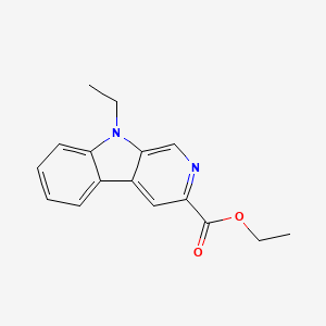 molecular formula C16H16N2O2 B8572626 Ethyl 9-ethyl-9H-beta-carboline-3-carboxylate CAS No. 116524-12-0