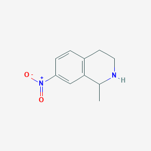 molecular formula C10H12N2O2 B8572629 1-Methyl-7-nitro-1,2,3,4-tetrahydroisoquinoline 