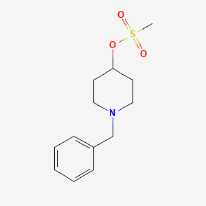 molecular formula C13H19NO3S B8572684 1-Benzylpiperidin-4-yl methanesulfonate 