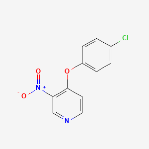 molecular formula C11H7ClN2O3 B8572739 4-(4-Chlorophenoxy)-3-nitropyridine CAS No. 919118-79-9