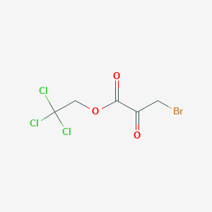 molecular formula C5H4BrCl3O3 B8572847 2,2,2-Trichloroethyl 3-bromo-2-oxopropanoate CAS No. 61964-73-6