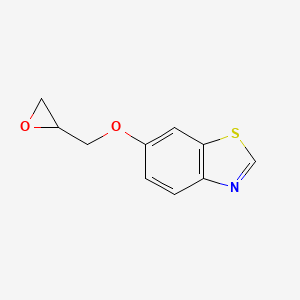 molecular formula C10H9NO2S B8572883 6-(Oxiran-2-ylmethoxy)benzothiazole 