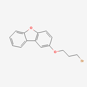 molecular formula C15H13BrO2 B8572953 2-(3-Bromopropoxy)dibenzo[b,d]furan CAS No. 88910-76-3