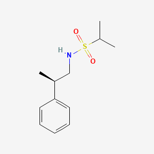 molecular formula C12H19NO2S B8572955 ((2R)-2-phenylpropyl)[(methylethyl)sulfonyl]amine 