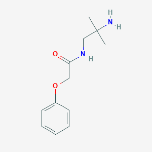 molecular formula C12H18N2O2 B8572971 1,1-Dimethyl-2-(2-phenoxyacetamido)ethylamine 