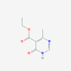 molecular formula C8H10N2O3 B8572983 Ethyl 4-hydroxy-6-methylpyrimidine-5-carboxylate 