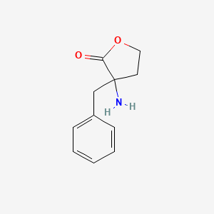 molecular formula C11H13NO2 B8573017 3-amino-3-benzyldihydrofuran-2(3H)-one 