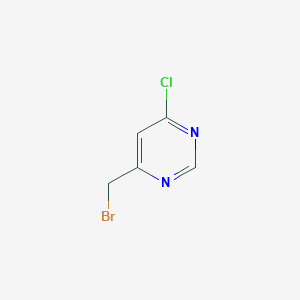molecular formula C5H4BrClN2 B8573050 4-(Bromomethyl)-6-chloropyrimidine 