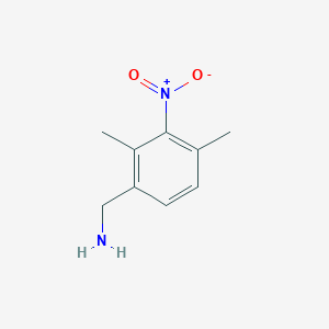 molecular formula C9H12N2O2 B8573055 3-Nitro-2,4-dimethyl-benzylamine 