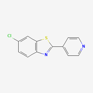 molecular formula C12H7ClN2S B8573066 2-(4-Pyridinyl)-6-chlorobenzothiazole 