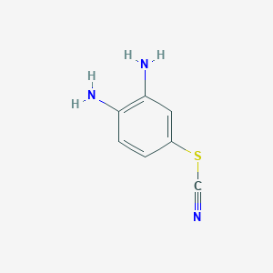 molecular formula C7H7N3S B8573104 3,4-Diaminophenyl thiocyanate CAS No. 54029-68-4