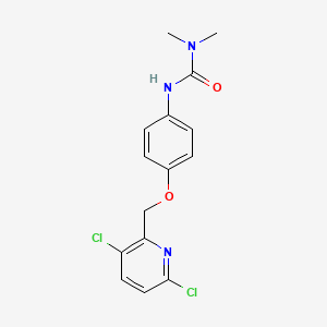 B8573108 N'-{4-[(3,6-Dichloropyridin-2-yl)methoxy]phenyl}-N,N-dimethylurea CAS No. 58804-02-7