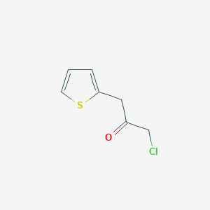 molecular formula C7H7ClOS B8573138 1-Chloro-3-(thiophen-2-yl)propan-2-one 