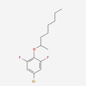 molecular formula C14H19BrF2O B8573150 5-Bromo-1,3-difluoro-2-[(octan-2-yl)oxy]benzene CAS No. 679436-57-8